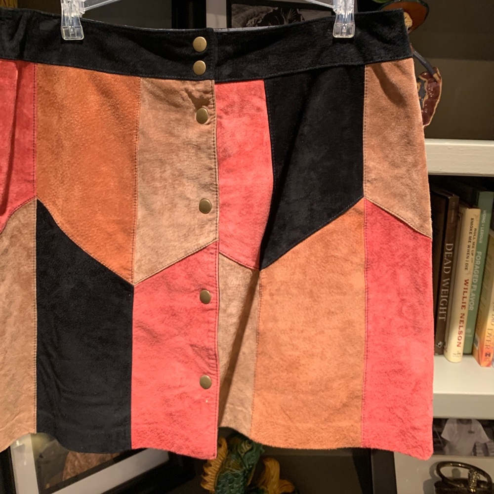 Vintage patchwork mini skirt